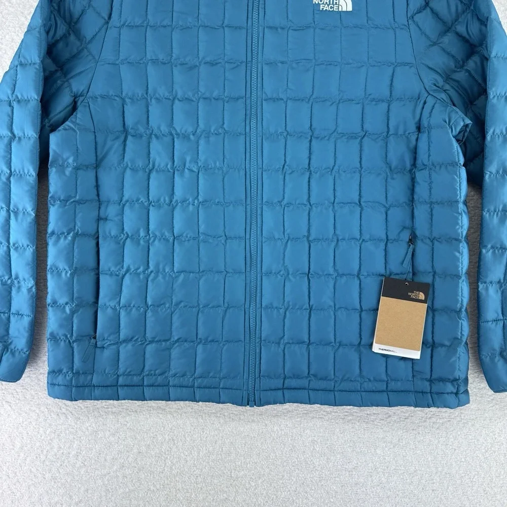 The North Face Thermoball Insulated Puffer Jacket Mens XL Digital Steel Blue